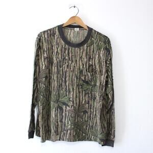 Vintage Realtree Camouflage Camo Long Sleeve T Shirt XL
